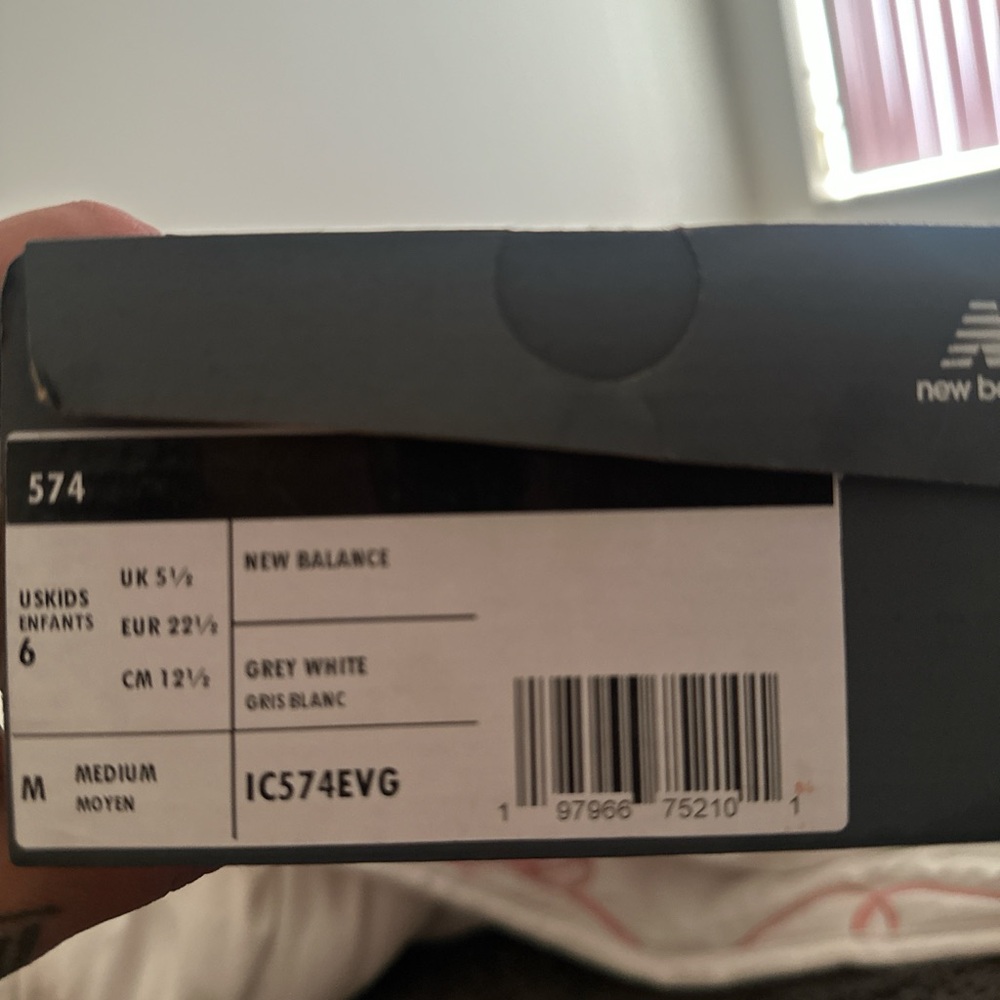 New Balance Grey and White Shoes